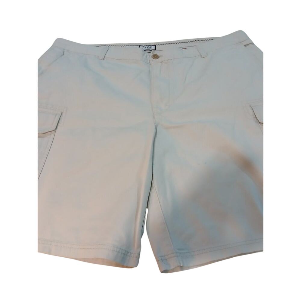 IZOD Men's White Cargo Shorts Size 42 100%
